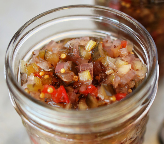 Freezer Cucumber Relish
